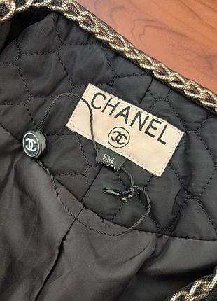 Пальто жіноче chanel стьобане чорне 7