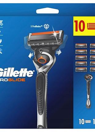 Станок для гоління gillette proglide + 10 лез