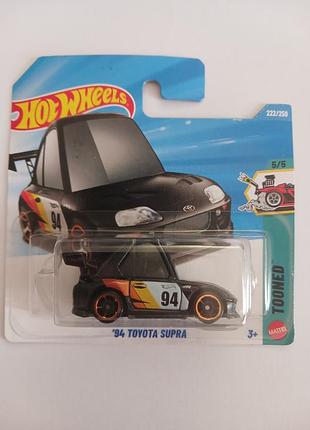 Колекційна моделька hot wheels '94 toyota supra чорна