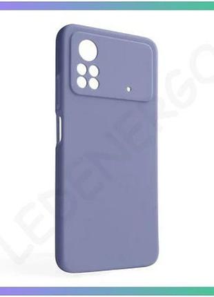 Чехол full silicone case для xiaomi poco x4 pro лавандовый силиконовый чехол-накладка без логотипа sku sku_stcom_2710000241492