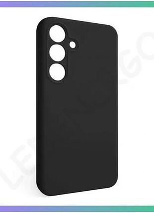 Силиконовый чехол для samsung galaxy s25 fe/s731 2025 черный накладка без логотипа защитный чехол sku_ sku_stcom_2710000358619