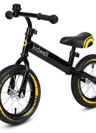 Біговий велосипед для хлопчика з надувними колесами kidwell cruzer explorer з дзвінком