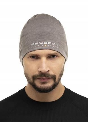 Термоактивна вовняна кепка для трекінгу brubeck s/m