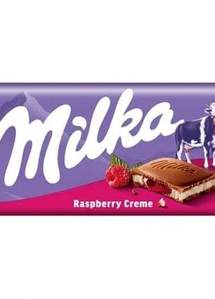 Набір 10 штук 10 штук milka шоколад малиновий 100г