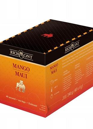 Чай richmont mango maui 40 пакетиків