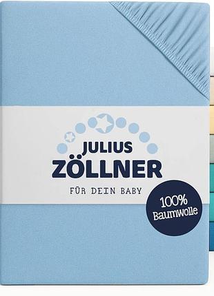 Julius zöllner простирадло з гумкою світло-блакитне 60x120 см/70x140 см 2 шт.