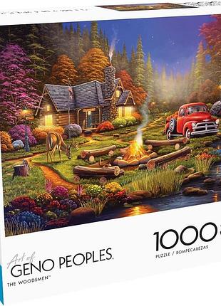 Buffalo games geno peoples лісоруби 1000 деталей пазл для дорослих відмінний виклик для ігрових вечорів розмір 26.75 x 19.75