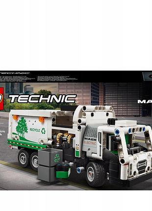Lego technic вантажівка для вивезення сміття mack lr electric 42167