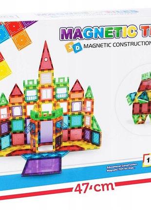Магнітні конструктори 3d навчальна головоломка 106 елементів для дітей