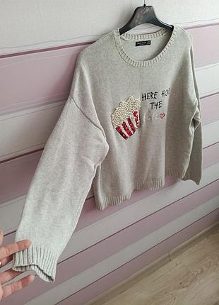 Свитер с принтом bershka 5
