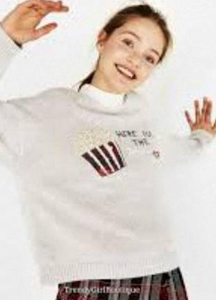 Светр з принтом bershka