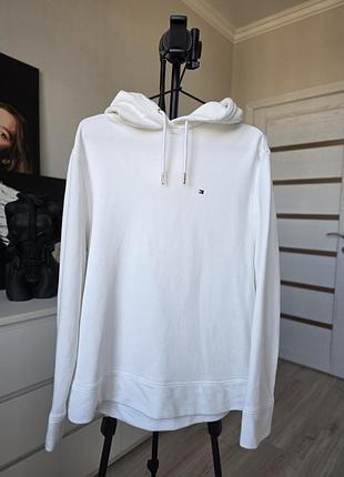Белый худи Tommy hilfiger