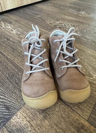 Черевики демі barefoot шкіра 25 розмір pepino ricosta cory 16,2 см