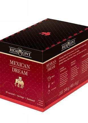 Фруктовий чай richmont mexican dream з гібіскусом корицею та дикою трояндою 40x6g