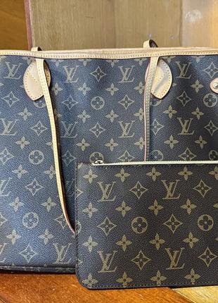 Сумка шопер жіноча louis vuitton monogram коричнева