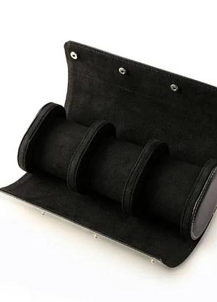 Коробка для трех часов roll black