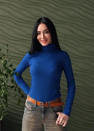 Женский гольф в рубчик 5