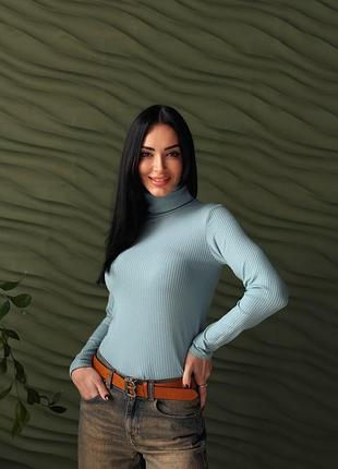 Женский гольф в рубчик 6