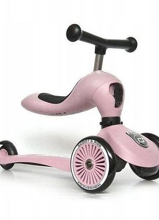 Scoot&ride highwaykick1 го́пед 2в1 для дітей віком 1-5 років рожевий