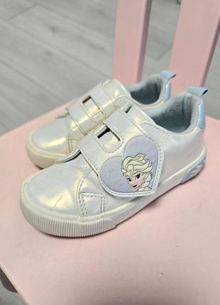 Мокасины кроссовки на липучках frozen