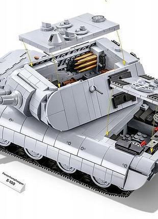Конструктор cobi panzerkampfwagen e-100 танк 5