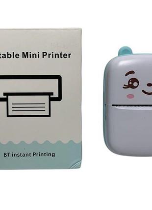 Принтер a8c mini, портативный принтер,10,5-8-4см, аккум., usbзарядная, бумага,2 цвета,в кор.,9-12-5см