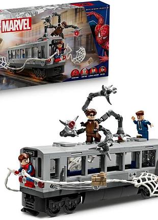 Lego marvel spider-man проти док ока — сцена в метро конструктор для дітей від 9 років ідея подарунка для хлопчиків і дівчаток