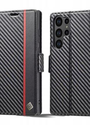 Чохол etui carbon fiber wallet для samsung galaxy s26 ultra преміум