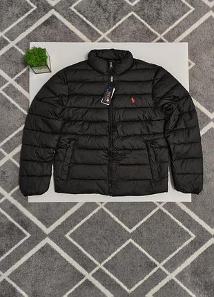 Пуховик-куртка polo ralph lauren, чорний m