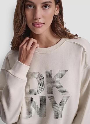 Женский свитшот dkny с декором 4