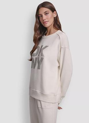 Женский свитшот dkny с декором 3