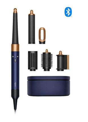Стайлер dyson airwrap id hs08 straight+wavy t1/t2 prussian blue/rich copper