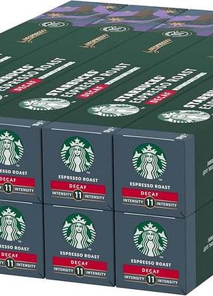 Starbucks espresso roast безкофеїнові від nespresso темна обсмажка капсули кави 10 x 10 (100 капсул)