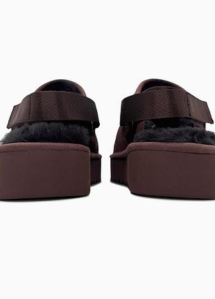 Угги угг уггі агг ugg lanah clog platform brown 3