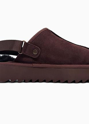 Угги угг уггі агг ugg lanah clog platform brown 5