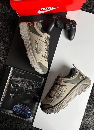 Чоловічі кросівки nike acg running gtx beige grey
