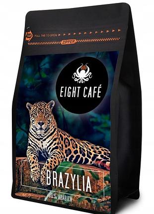 Зернова кава арабіка eight cafe 100% бразилія 1 кг 1000г свіжообсмажена!