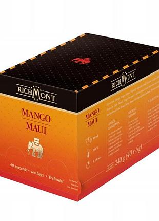 Чай richmont mango maui 40 пакетиків