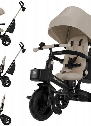 Kinderkraft aveo 2 plus дитячий велосипед триколісний 6 в 1 | бежевий