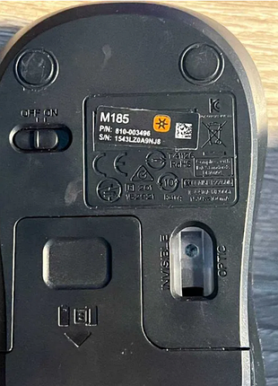 Мишка logitech m185 бездротова 2