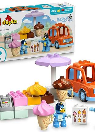 Конструктор lego duplo bluey 10458 вилазка за морозивом з blue