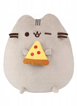 Pusheen з піцою піца в лапках 23cm супер м'яка плюшева маскотка 24cm
