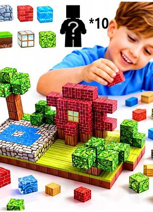 Конструктор pixele 3d магнітний 177 деталей кубики набор