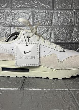Мужские кроссовки nike jacquemus x air max 1big bubble - summit white hm6690-100