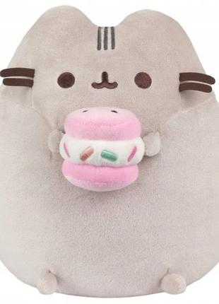 Плюшева іграшка-маскот pusheen з морозивним бутербродом оригінальна м'яка іграшка 24см