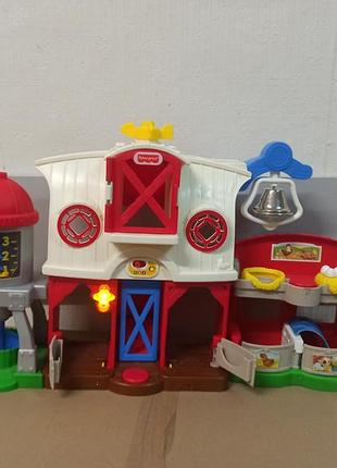 Игровой набор fisher-price little people caring for farm animals set музыкальная ферма