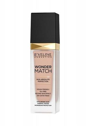Набір з 3 штук тональний крем eveline cosmetics wonder match №35 sunny beige