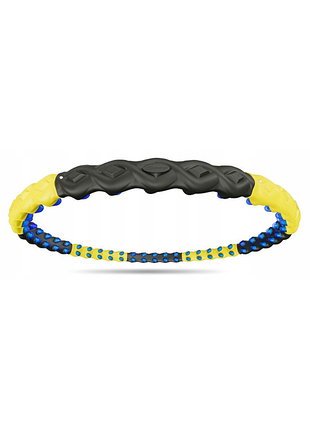 Магнітне обруч hula hoop з виступами для схуднення складне з масажними кульками 110 см