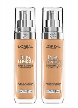 Набір 2 шт. l'oréal true match тональна основа рідка 6.n