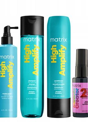 Набір matrix limitowany zestaw high amplify шампунь кондиціонер спрей wonder boost